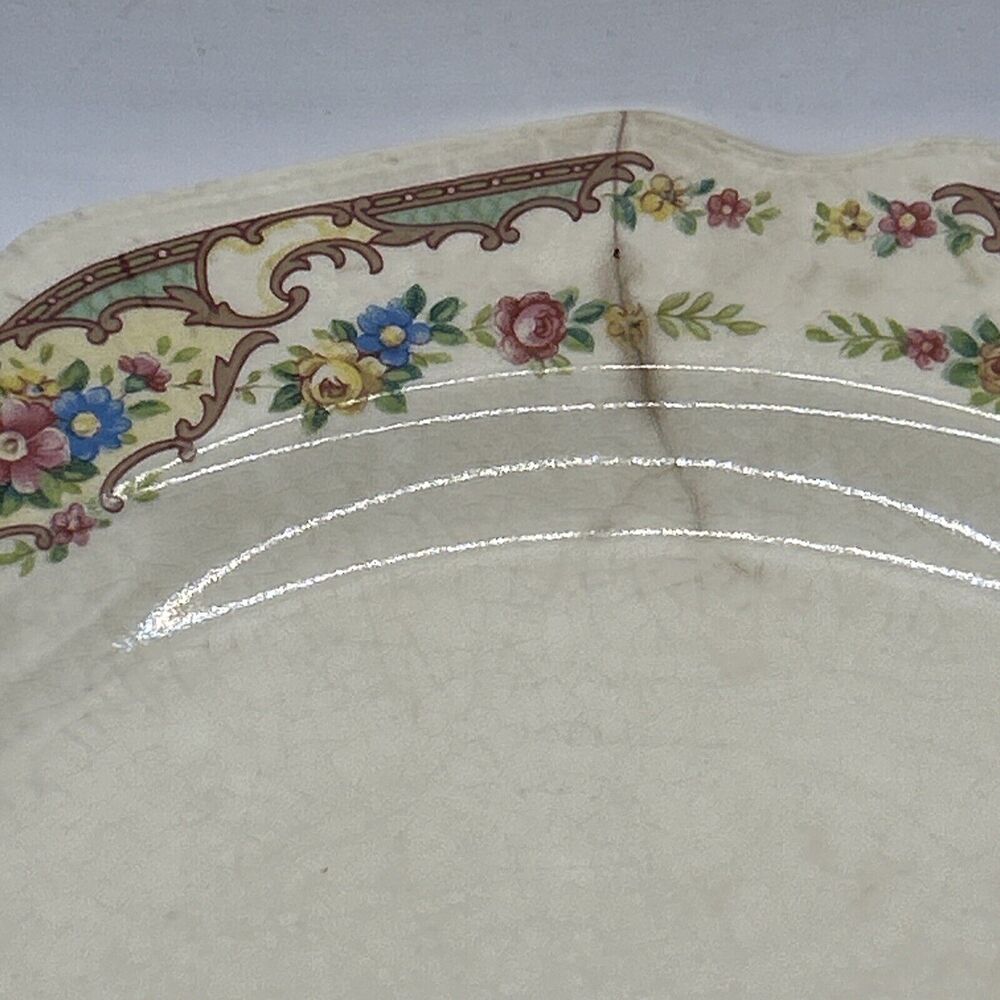 Antique 1930’s Mt Clemens MILDRED Casserole Covered Vegetable Dish And Plate - Picture 13 of 16
